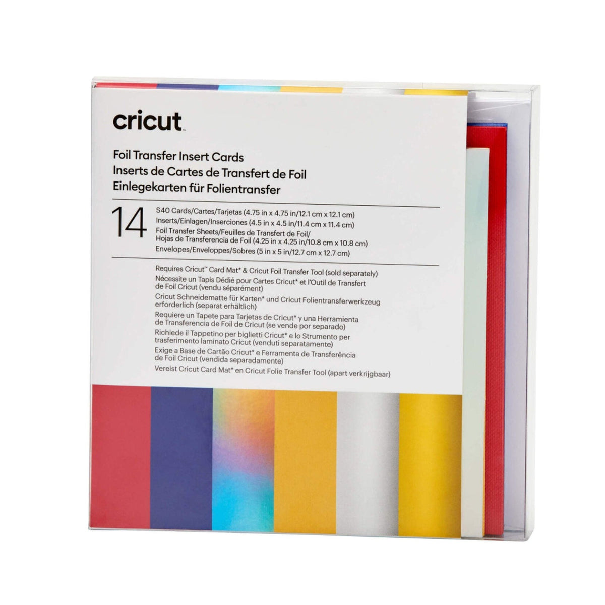 Cricut Cutaway Cards Double Pastel Sampler S40 Bundle 4.75in x 4.75in
