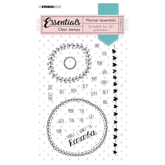 Studio Light • Clear Stamp Essentials Planner nr.511