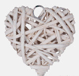 8cm wicker heart