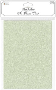 Craft Consortium Glitter Card A4 Sage